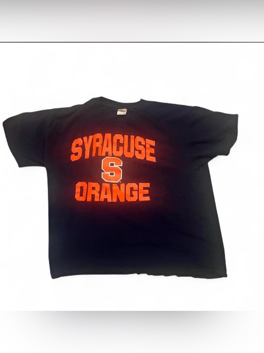 MV Sport Black Short Sleeve Tee with Orange Syracuse Graphic